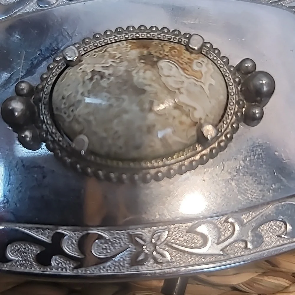 Lace agate western belt buckle - Picture 4 of 4